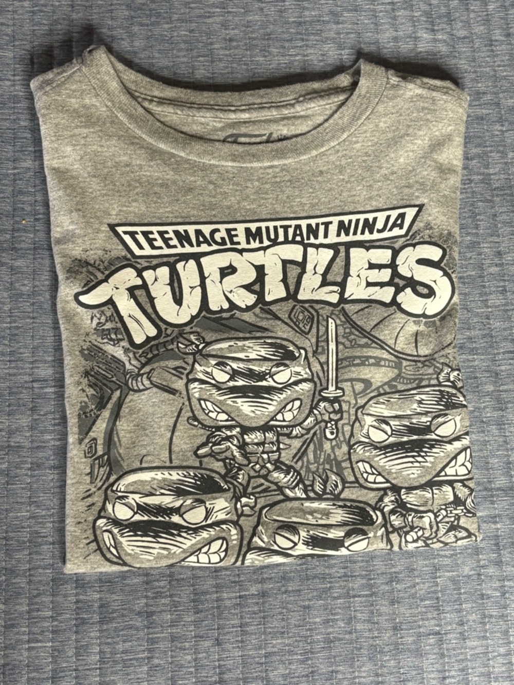 Funko Gray Teenage Mutant Ninja Turtles Graphic Tee for Kids